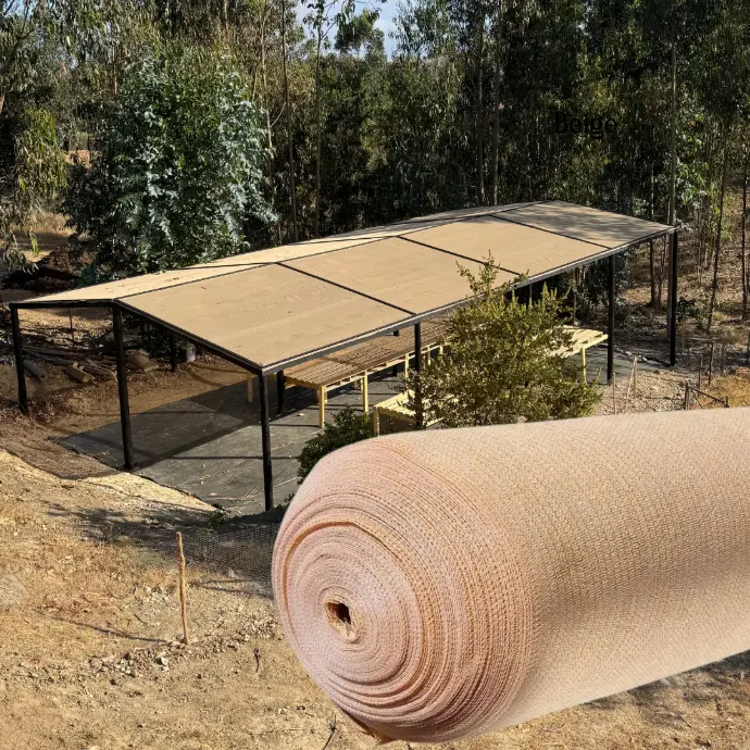 Malla Raschel Beige 4.2 M 80% (1 MT)