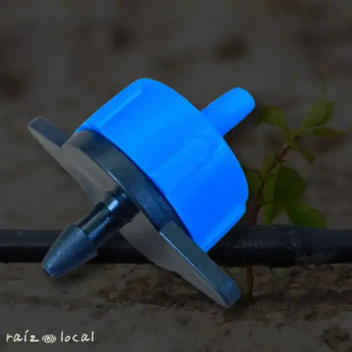 [122060G] Gotero Desmontable Autocompensado 8 L/H Rambo Azul